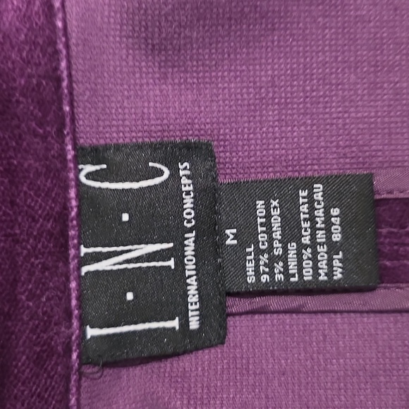 I.N.C Purple Blazer Jacket - SZ M - Picture 7 of 7